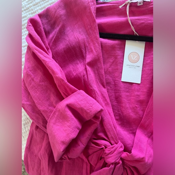 Italian Cotton/Linen Blend Cover-Up - Picture 2 of 7